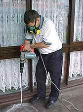 drilling termite barrier